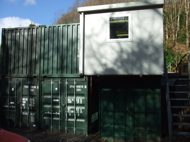 Stocked-up Shipping Containers 