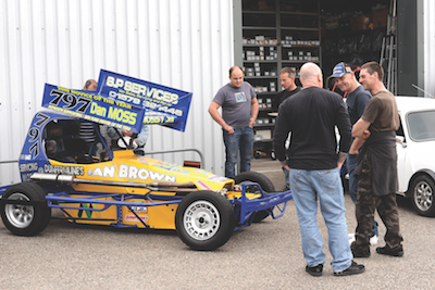 Grasstrack car brought along for the event