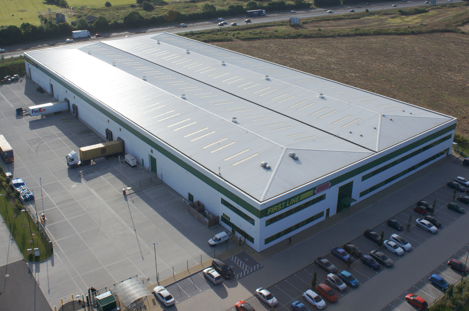 First Line building aerial shot