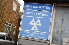 MOT testing sign