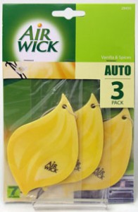 Airwick fragrance cards in a new triple pack